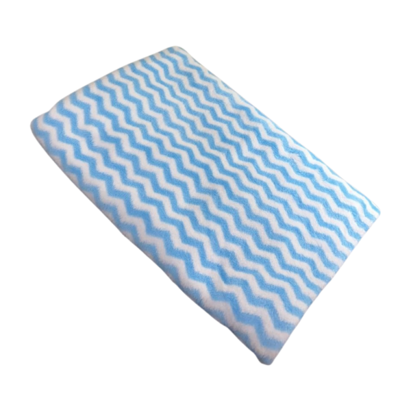 Blue Microfiber Bath Towel